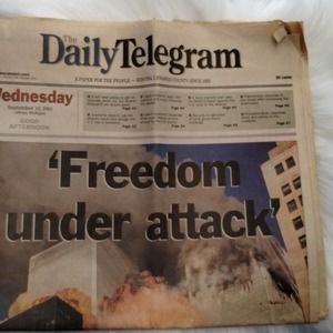 9/11 news paper